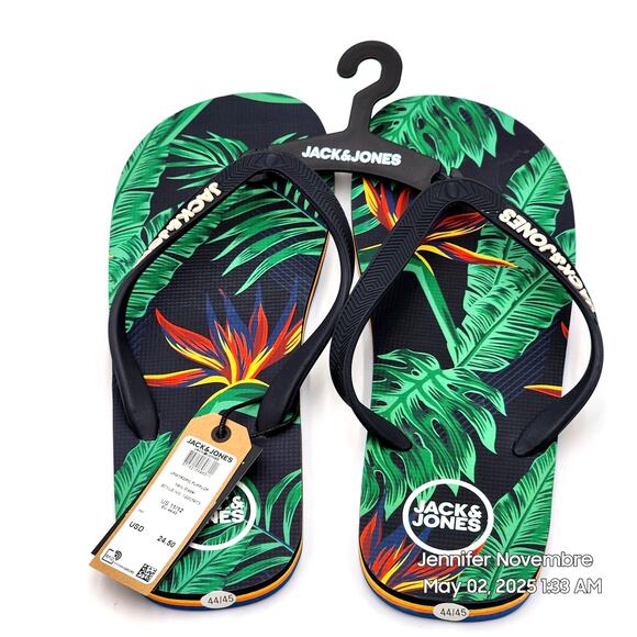 JACK & JONES FLIPFLIP 'Navy Blazer' MENS SIZE 11/12 - Picture 1 of 6